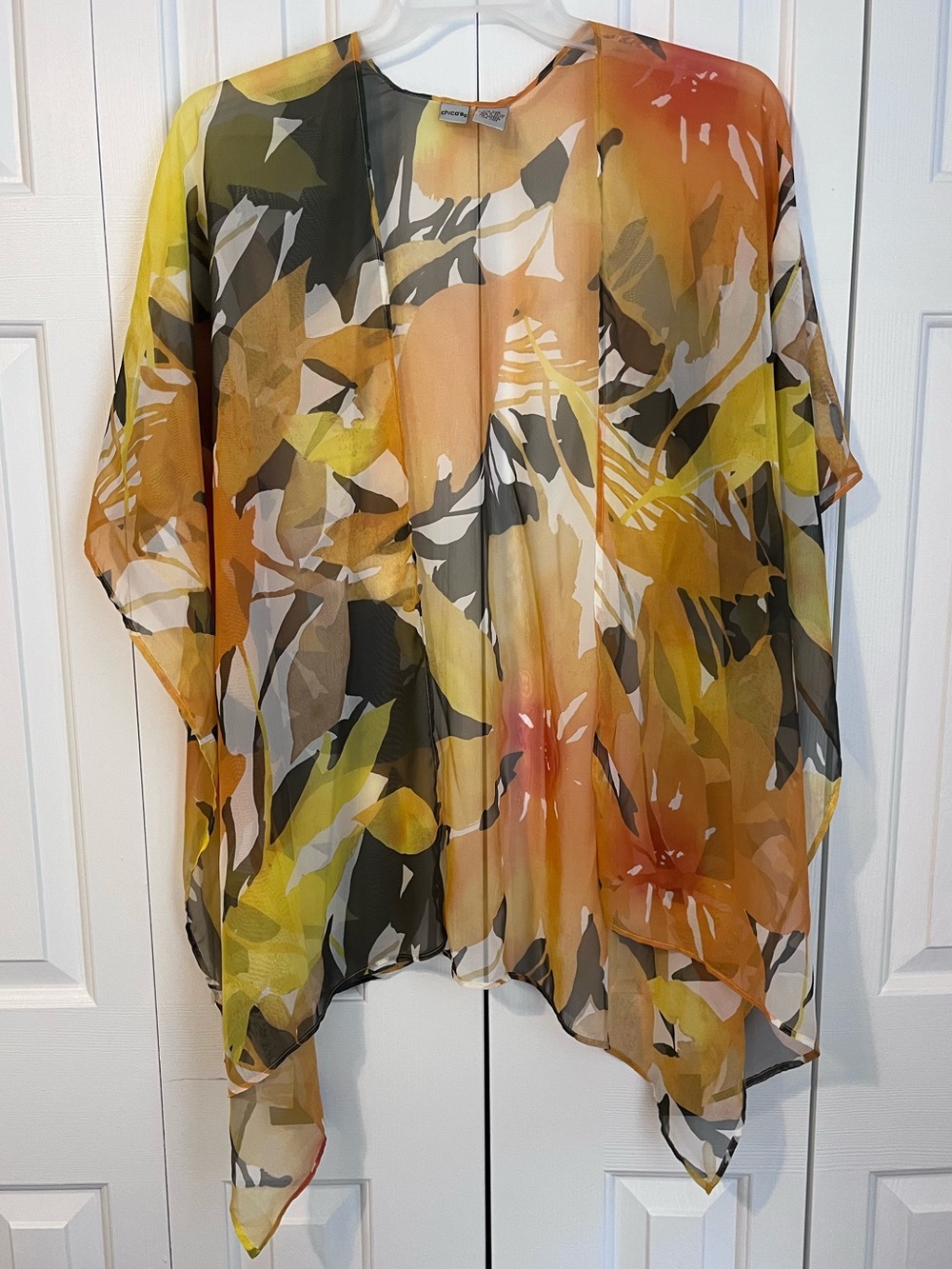 Chico’s Floral Watercolor Kimono